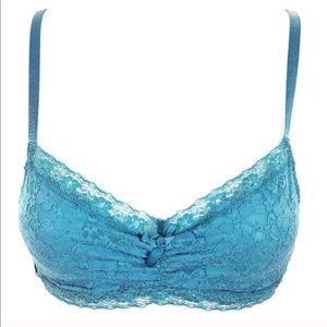 NWOT AERIE Lacy Teal Bralette